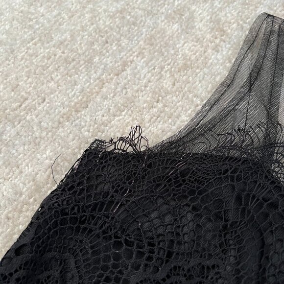 I Joah Black Lace Mesh Cocktail Summer Low Back Mini Dress S - Picture 8 of 11